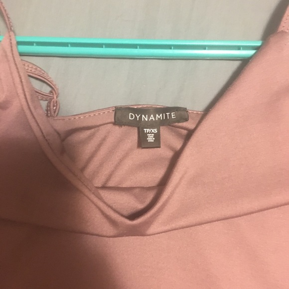 XS plum crop top from Dynamite - Picture 3 of 3